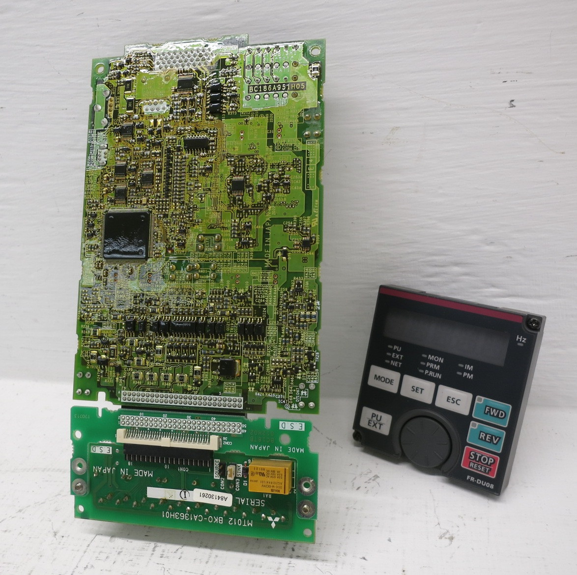 Mitsubishi A80CA800E160 A800 Inverter Drive Control Board BC186A951G55 FR-A840 (DW8449-1)