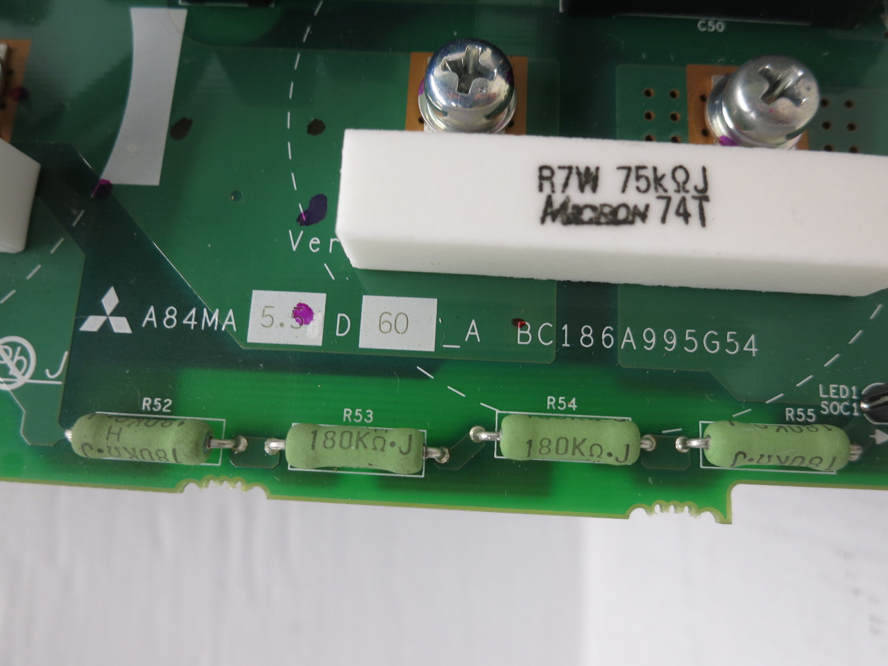 Mitsubishi BC186A995G54 A800 Inverter Drive Control Board A84MA-5.5-D-60 FR-A840 (DW8450-1)