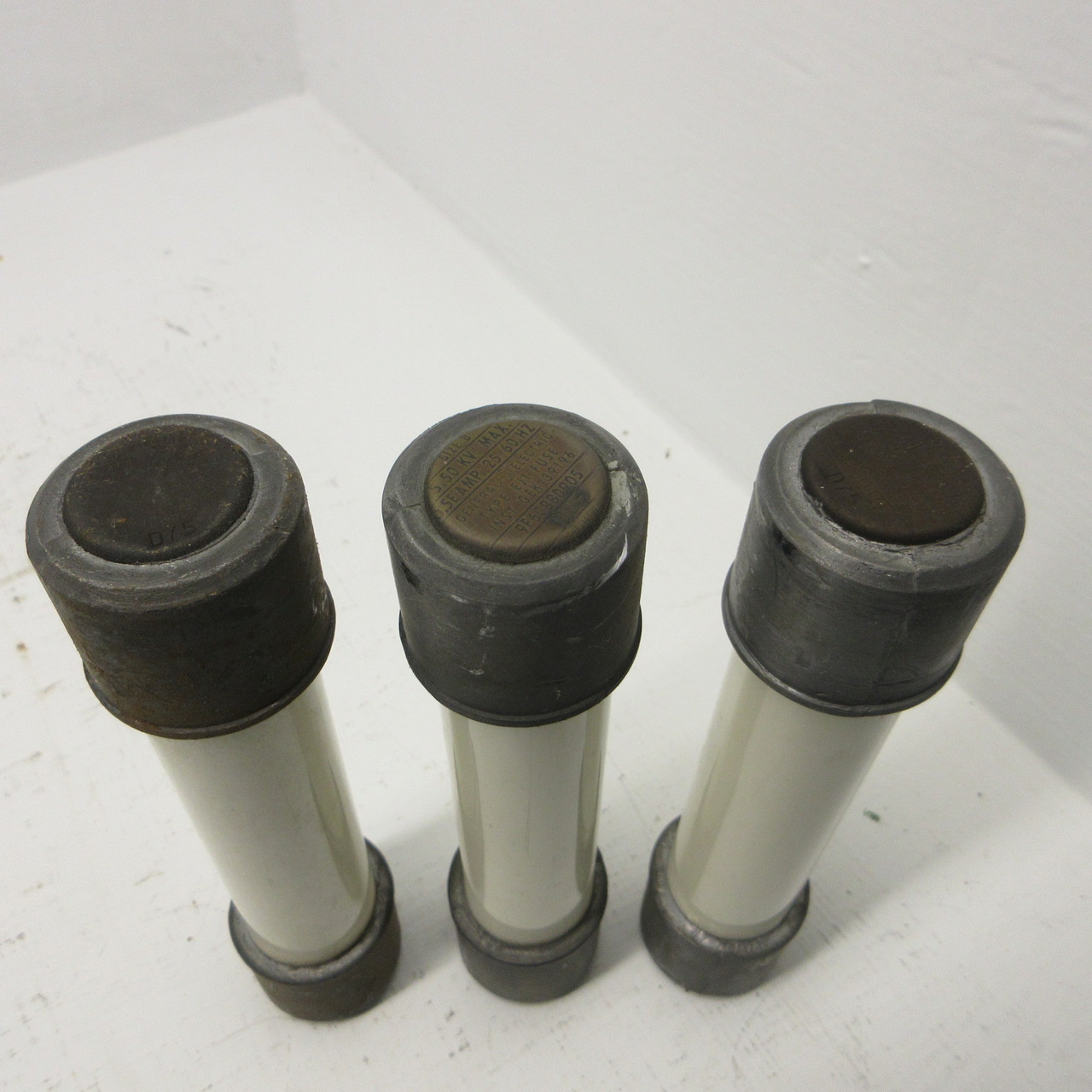 General Electric GE 9F60BBD905 Fuses 0.5E Amp 5.5kV Size B Type EJ-1 (LOT OF 3) (AH1524-2)