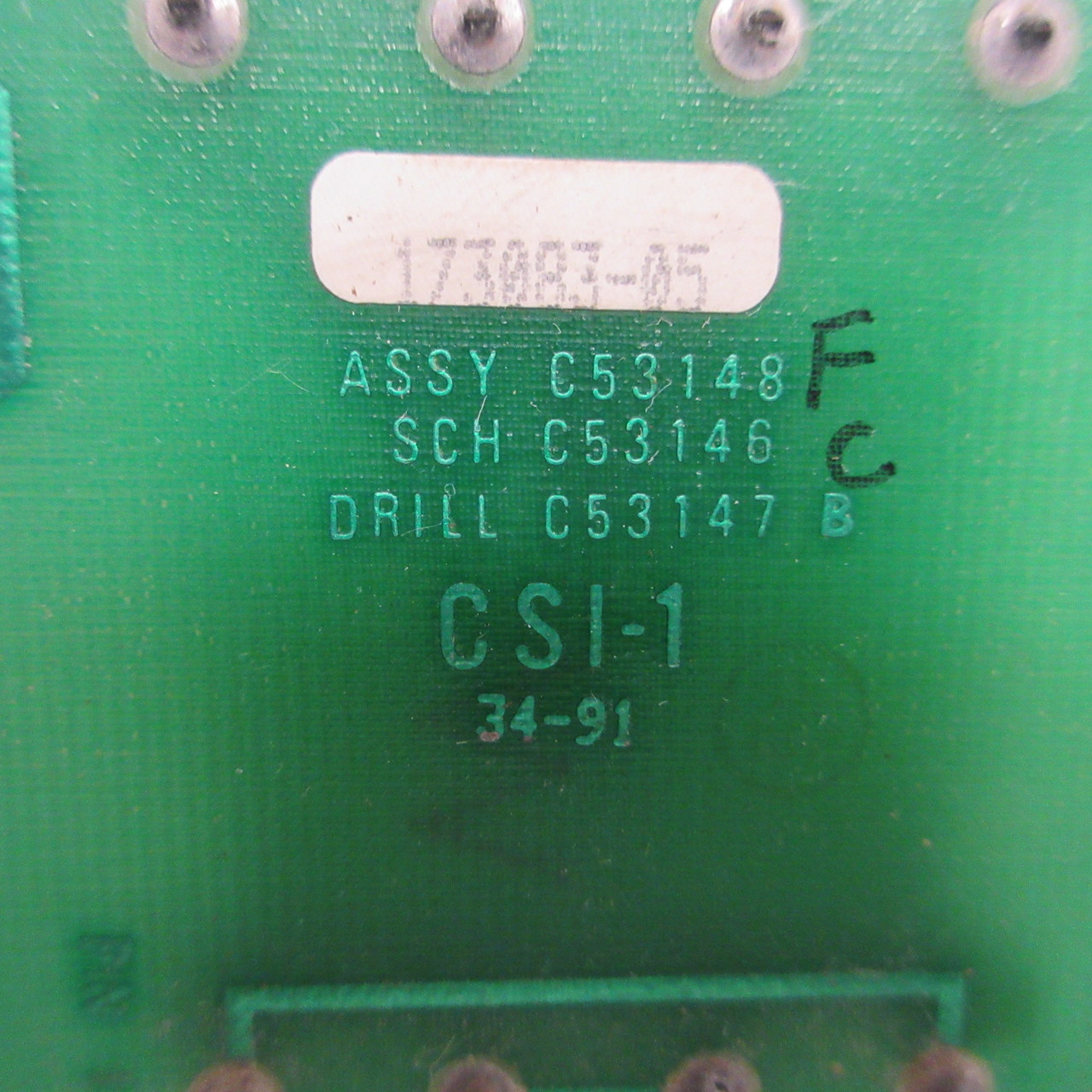 CSI C53148 CSI-1 Power Control Board Card PCB Circuit PC Board Flathead LP34-170 (AH1527-6)