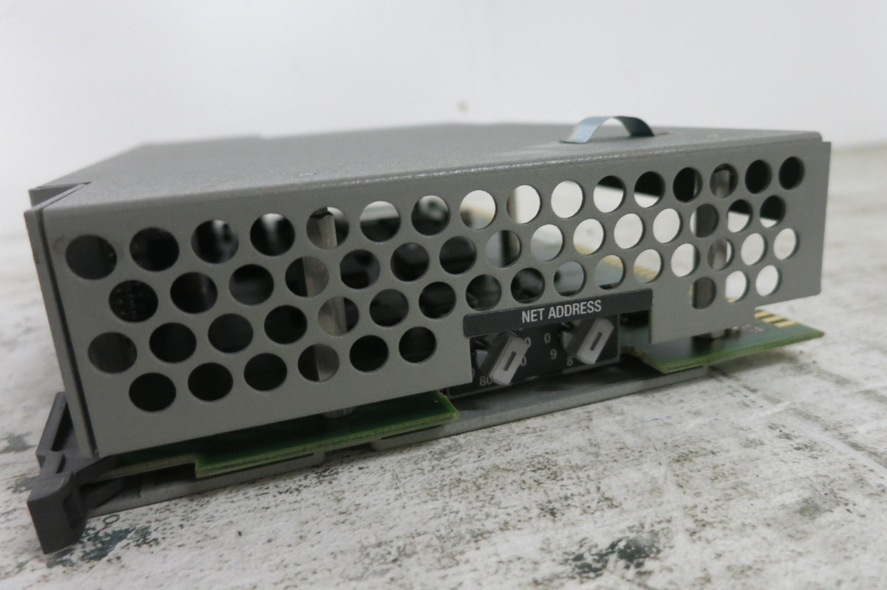 Allen Bradley 1771-ACNR15 Ser B Rev F01 CNET Remote I/O Adapter Module F/W G PLC (DW8456-5)