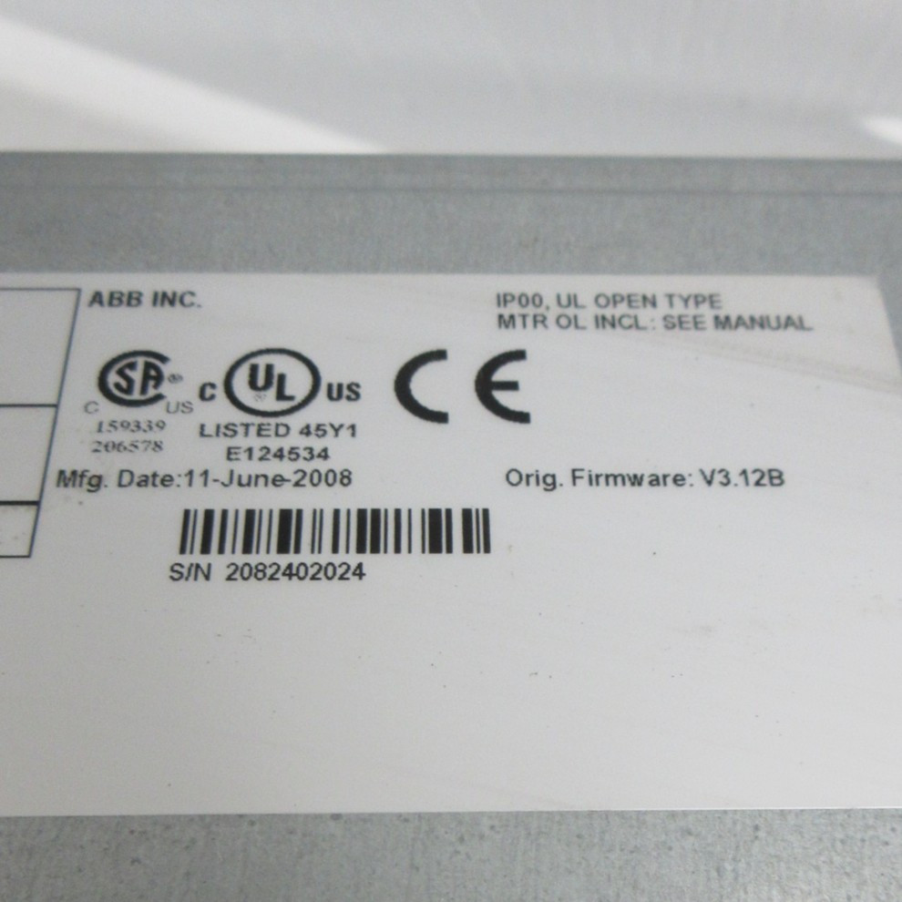 ABB ACX550-U0-045A-4 30 HP AC VS Drive VFD 3PH 480V 44A 44 ACX-550 (No Cover) (AH1532-1)