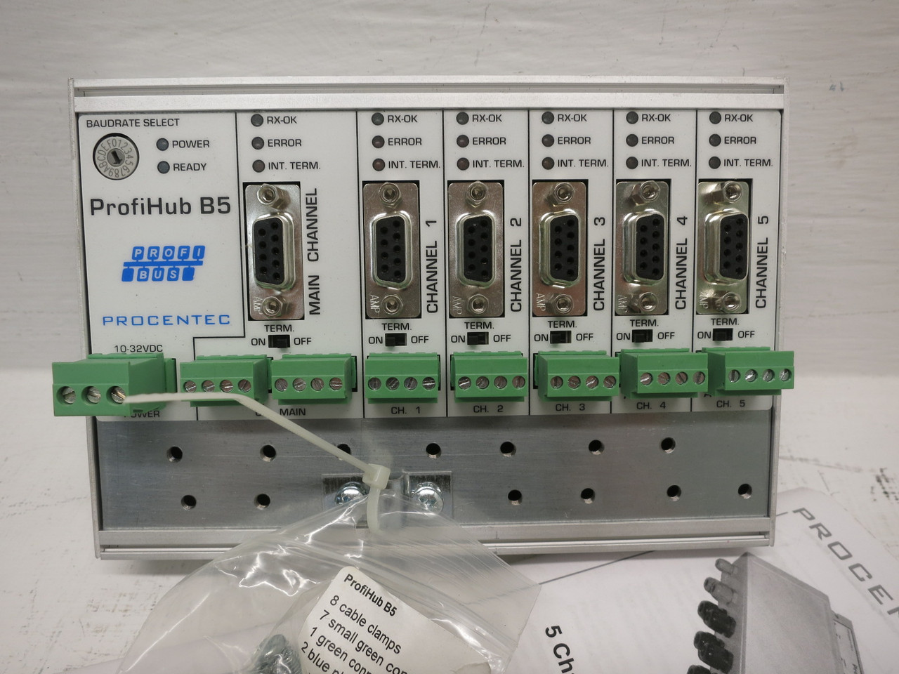 NEW Procentec ProfiHub B5 17010 5 Channel Profibus DP Repeater Profi-Bus PLC (DW8463-1)