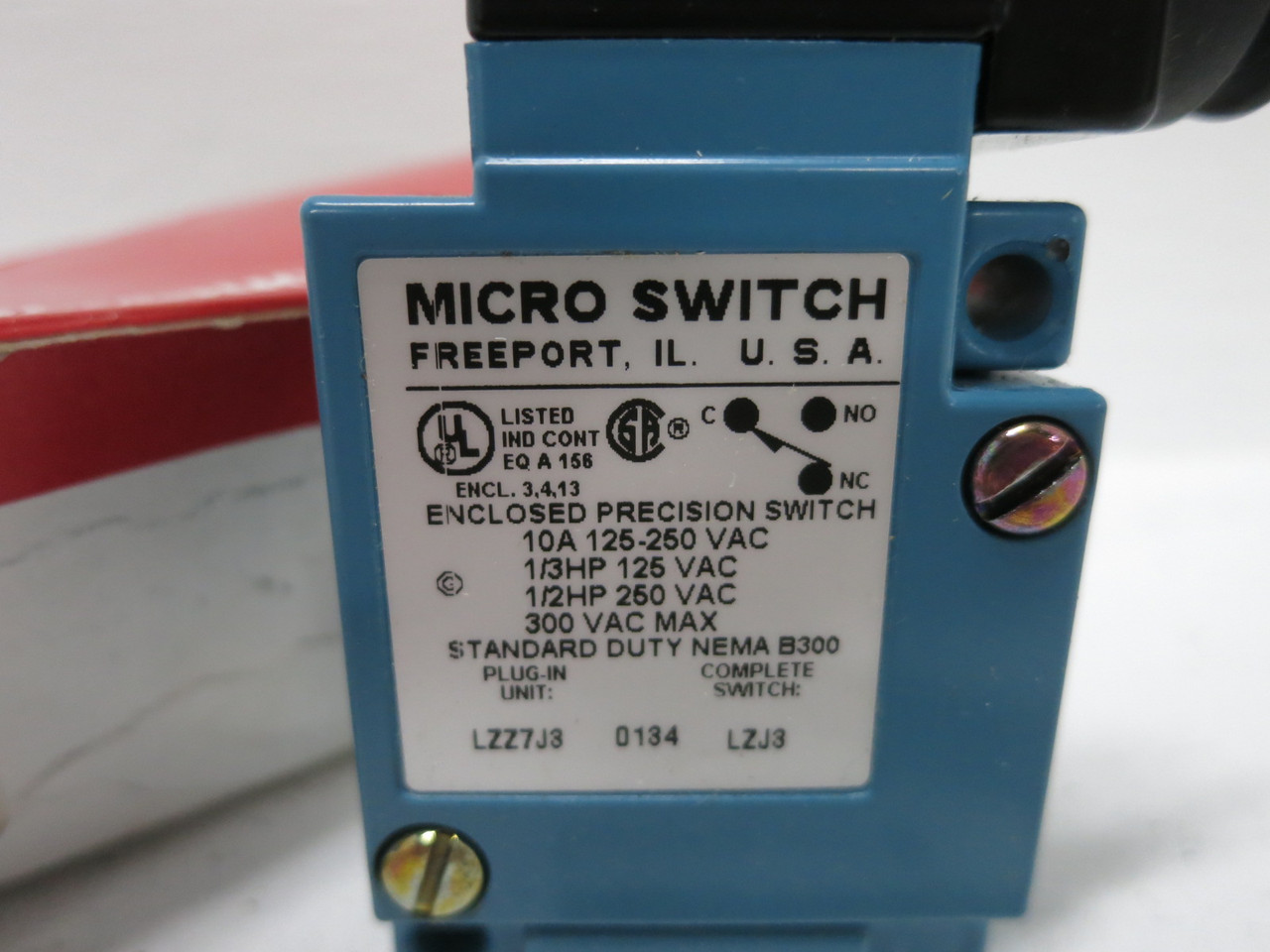 NEW Honeywell LZJ3-7B Micro Switch Enclosed Precision Switch 10A LZZ57B LZZ7J3 (DW8468-2)