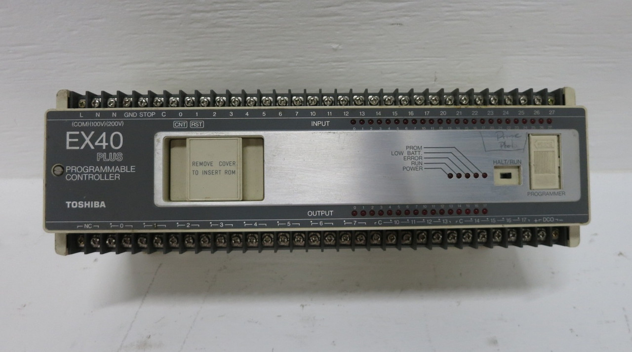 Toshiba EX40*4MCRD5 EX40 Plus Programmable Controller CPU PLC Basic Unit Module (DW8470-1)