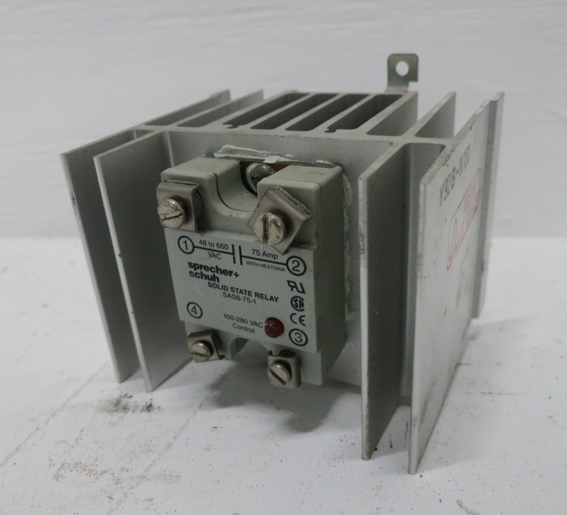 Sprecher + Schuh SAS6-75-1 Solid State Relay 75A Out SAS6751 (DW8466-7)