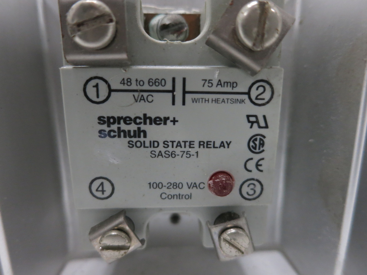 Sprecher + Schuh SAS6-75-1 Solid State Relay 75A Out SAS6751 (DW8466-7)