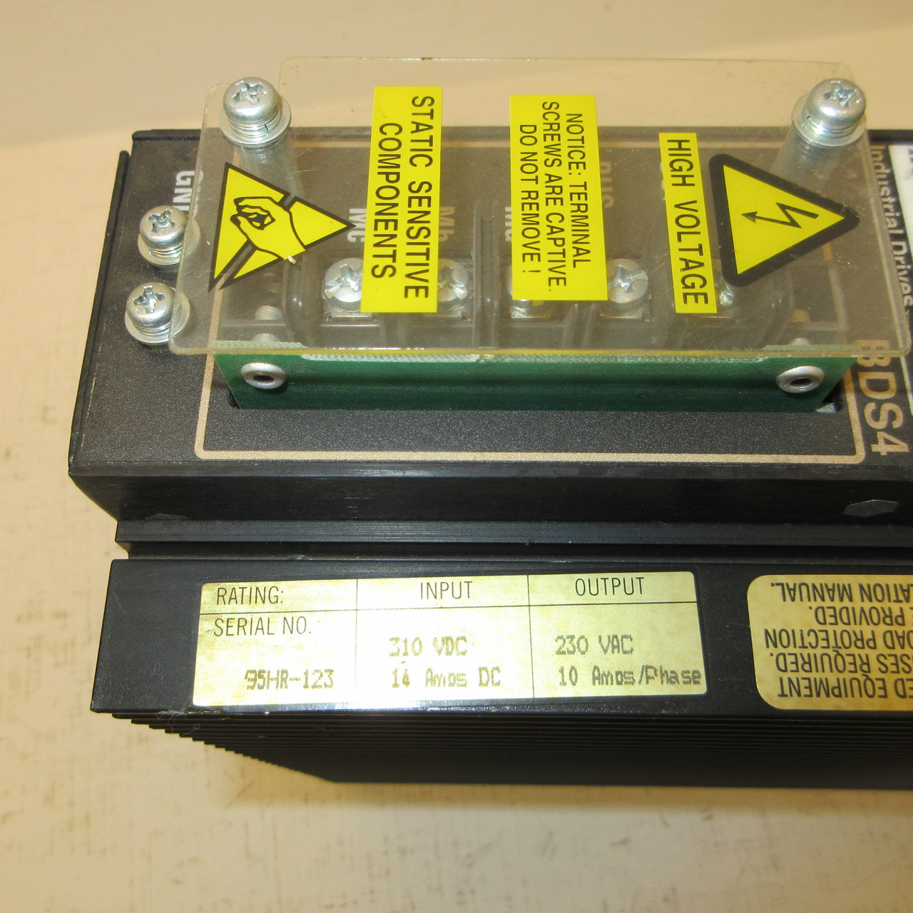 Kollmorgen BDS4A-210J-0001/207C2 Servo Drive BDS4 (INPUT: 310VDC OUTPUT: 230VAC) (AH1538-1)
