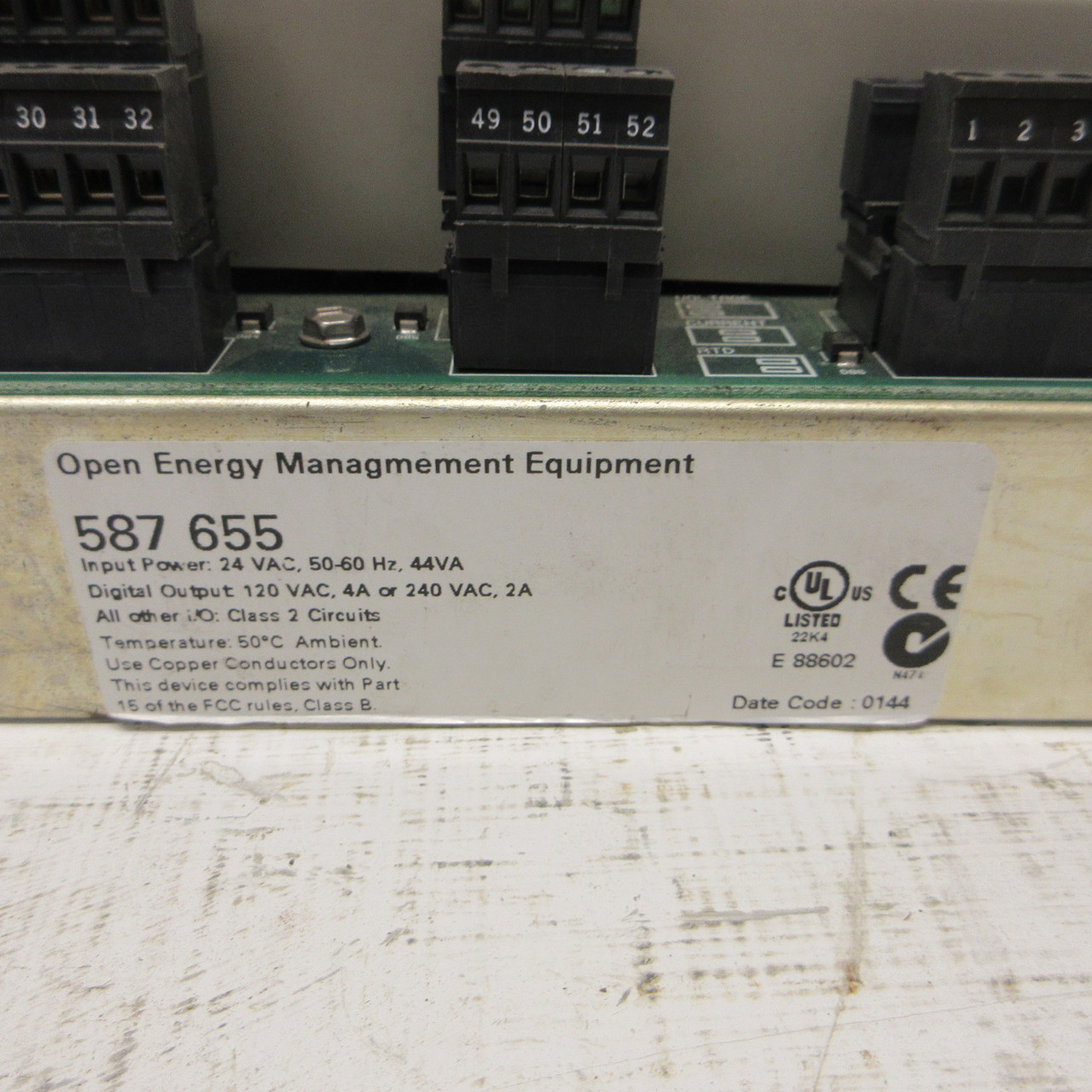 Siemens Landis & Staefa 587 655 Raptor Controller Board Input: 24V Output: 120V (AH1544-1)