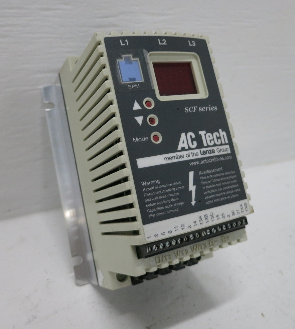 Image of AC Tech SF405 0.5 HP 480V AC VS Drive SCF Series VFD 0.37 kW 1/2 HP 3PH 400/460