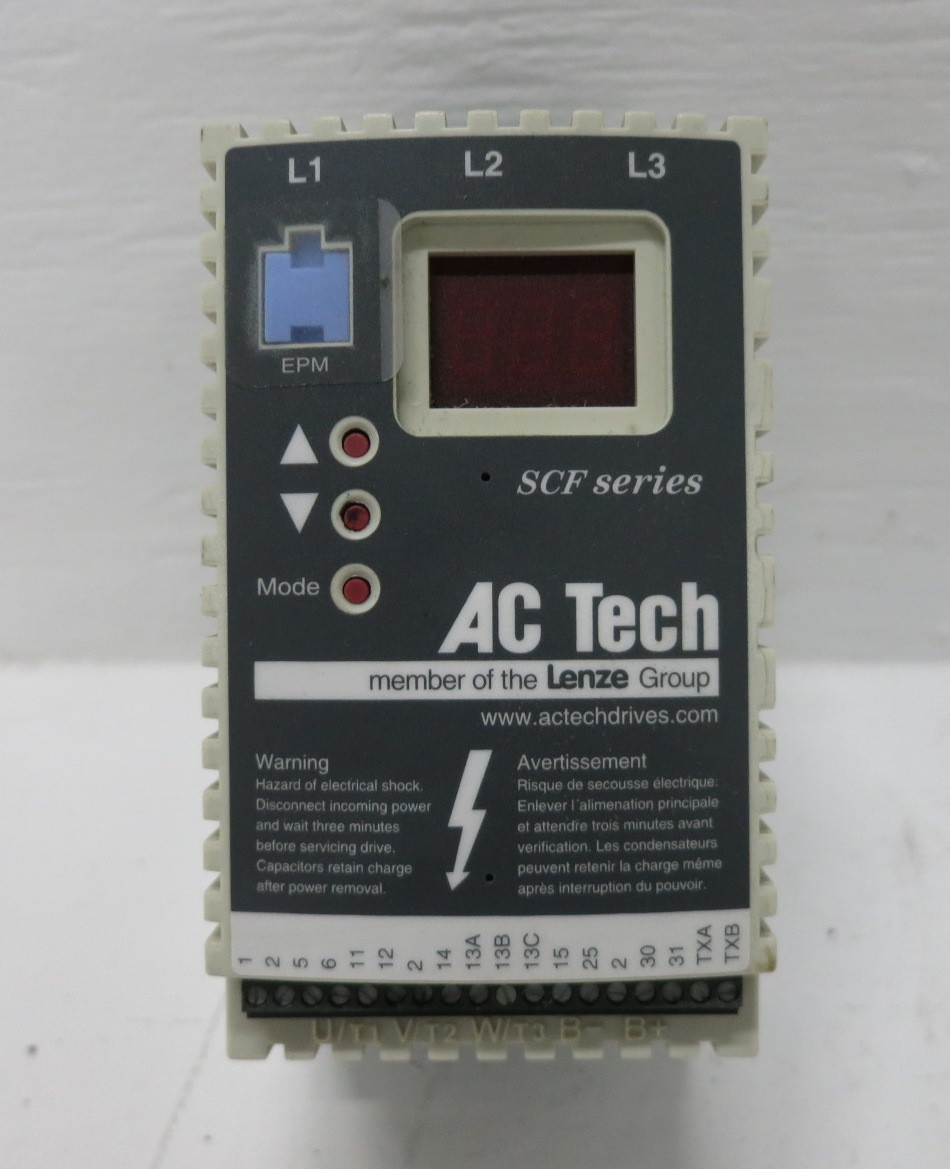 AC Tech SF405 0.5 HP 480V AC VS Drive SCF Series VFD 0.37 kW 1/2 HP 3PH 400/460 (DW8474-3)