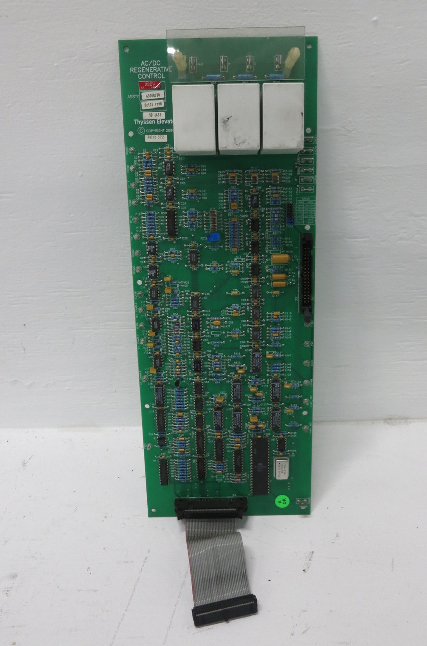 Thyssen Elevator 6300GC20 Rev G AC/DC Regenerative Control PC Board Dover 230V (DW8489-4)