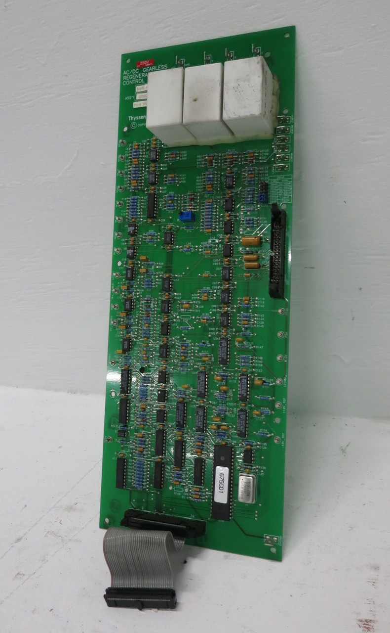 Image of Thyssen Elevator 6300GC20 Rev J AC/DC Regenerative Control PC Board Dover 230V