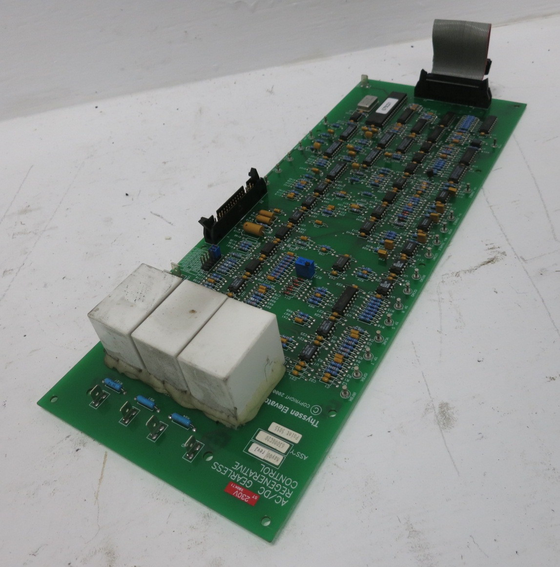 Thyssen Elevator 6300GC20 Rev J AC/DC Regenerative Control PC Board Dover 230V (DW8490-1)