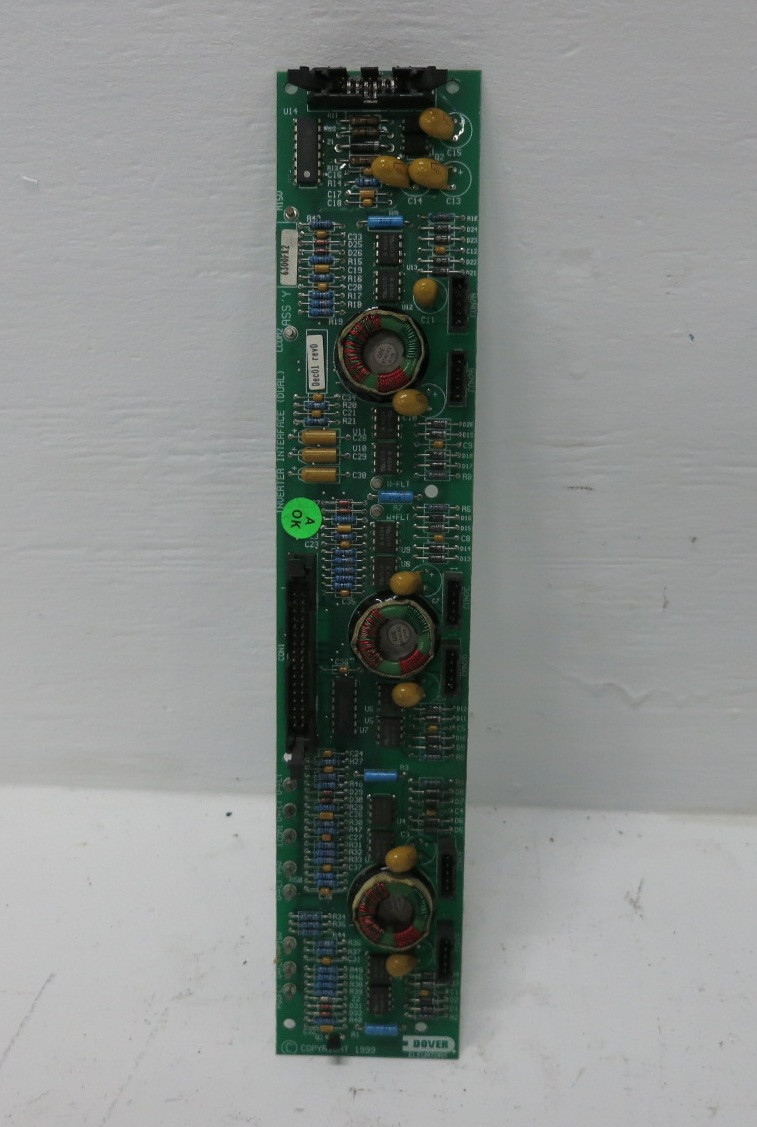 Dover Elevator 6300FK2 Rev D Inverter Interface (Dual) PC Board PCB Thyssen (DW8488-9)