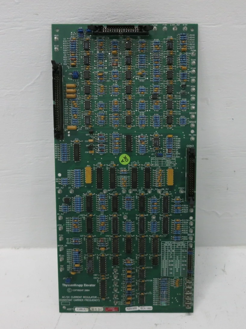 Thyssen Elevator 6300LR21 Rev F AC/DC Current Regulator PC Board PCB Dover 230V (DW8486-1)