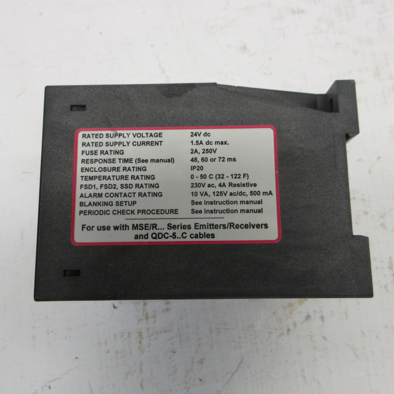 Banner MSDINT-1L2 Mini-Screen DIN Control Light Curtain Module MSDINT1L2 24 VDC (AH1552-1)