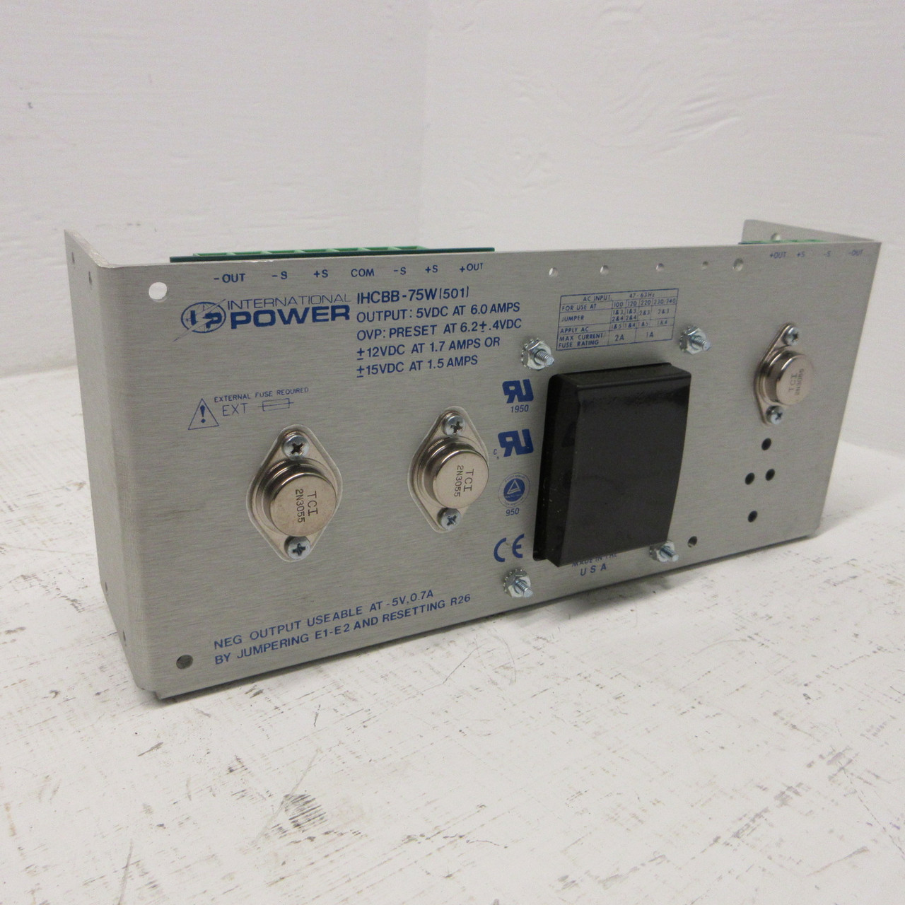 International Power IHCBB-75W (501) Power Supply 5VDC at 6.0 Amp 9422241 (AH1564-2)