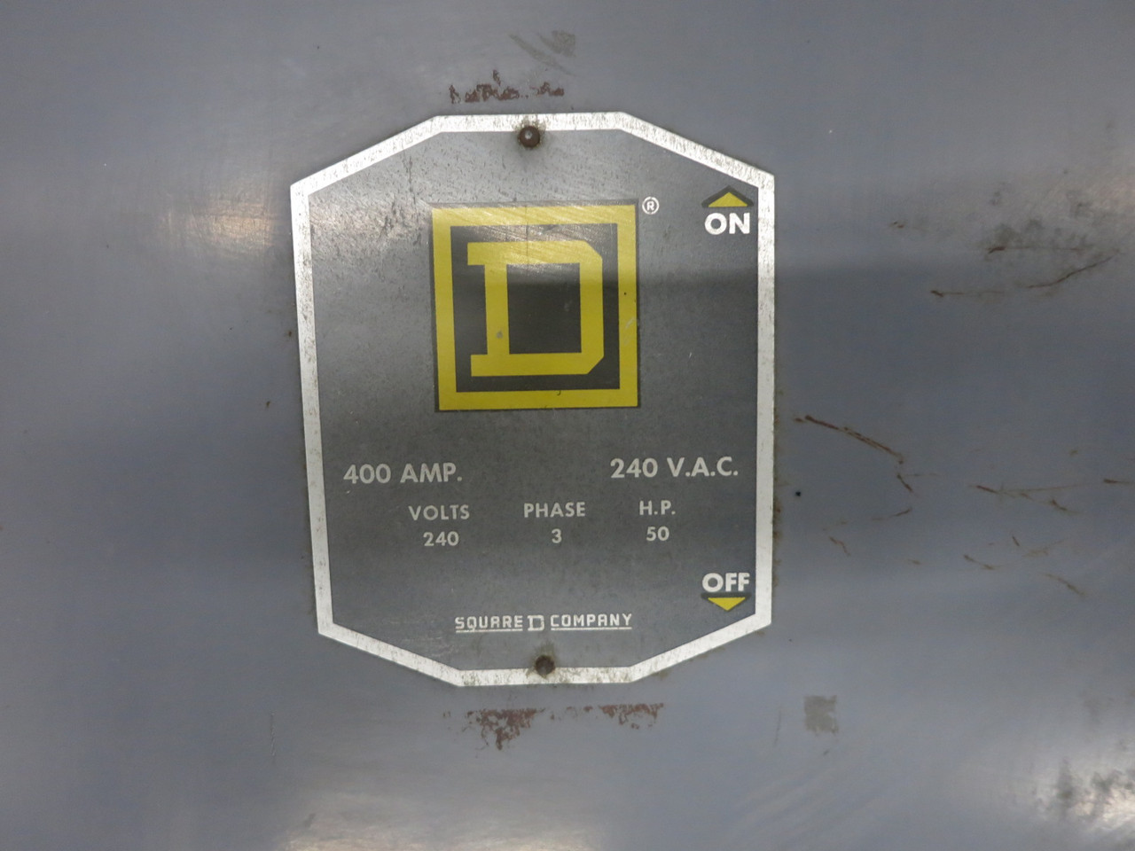 Square D A86355 400A 240V Fusible Heavy Duty Safety Switch Disconnect 400 Amp C3 (DW8523-1)