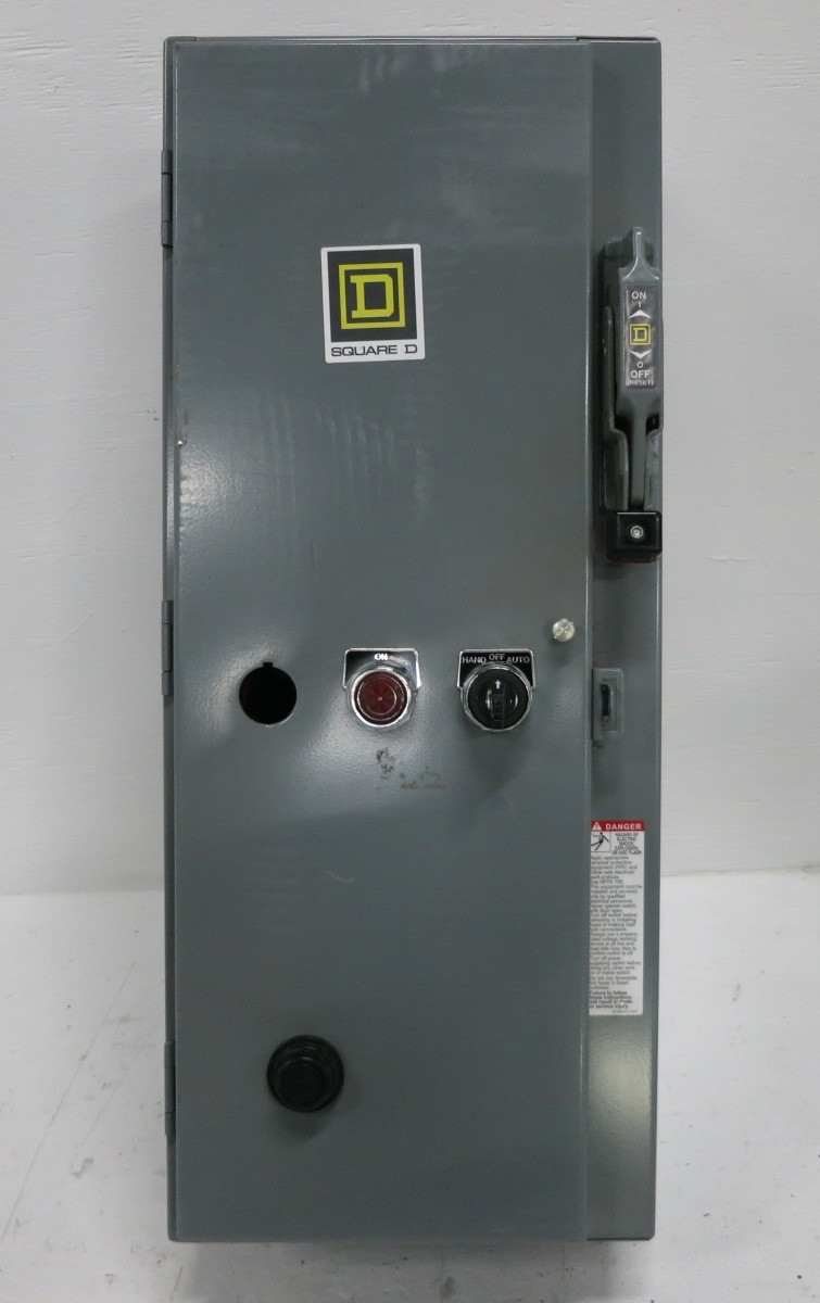 NEW Square D 60A Fused Size 2 Starter Combination Combo Box 60 Amp 8536SDO1H301S (DW8528-1)