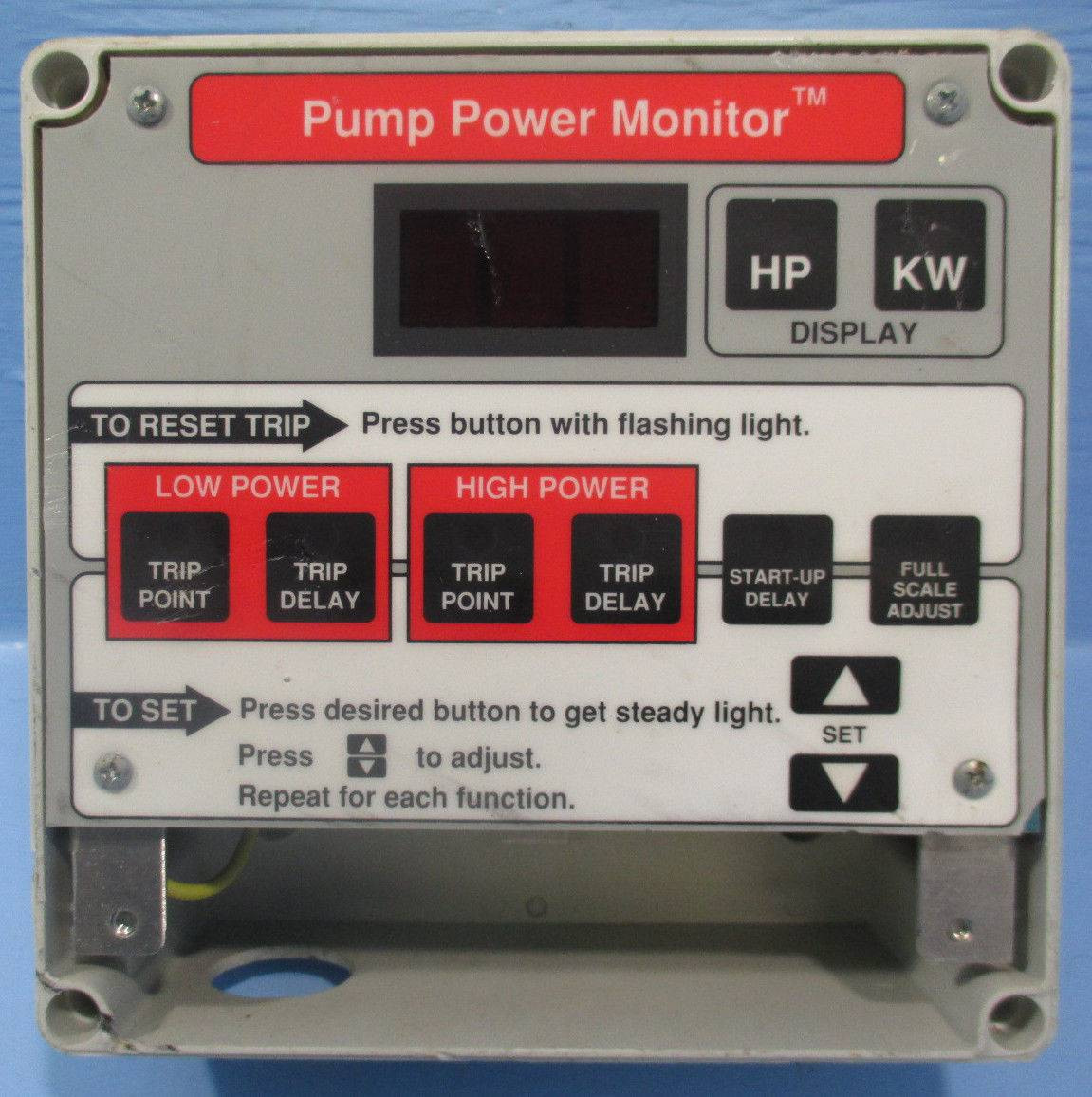 Durco Pump Power Monitor Model KW941 Part No. AY55611D 110V (EBI1204-5)