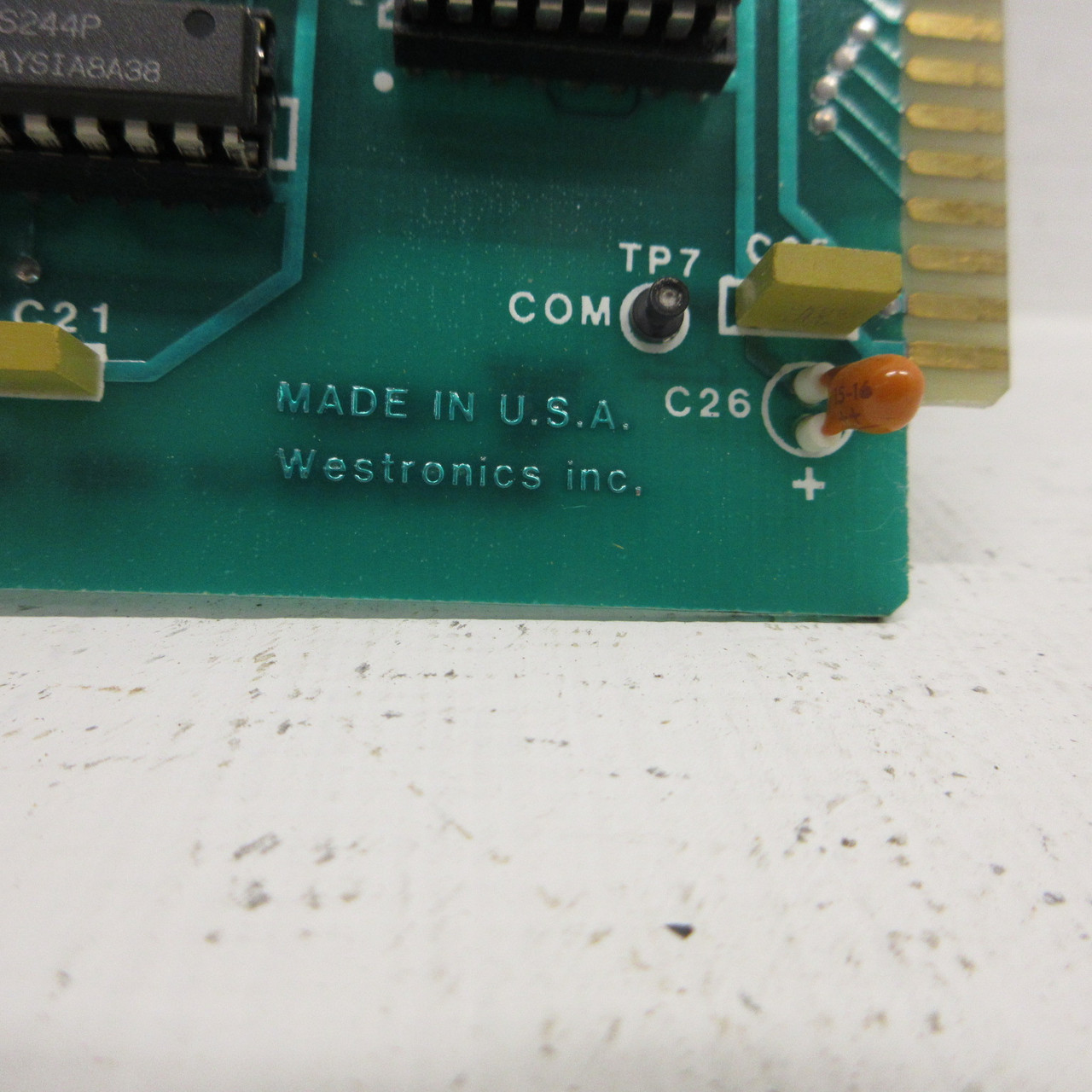 Westronics CB100186-01 Rev A Circuit Board PCB PC Board PLC Card Module ADC/MCU (AH1578-1)
