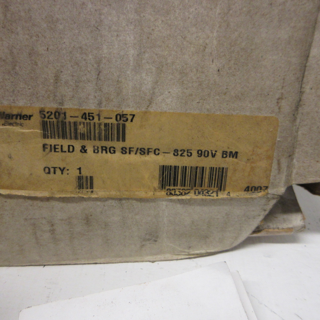 NEW Warner Electric SF-825 Clutch Brake P/N 5201-451-057 90-VDC 4000 RPM 41W NIB (AH1586-1)