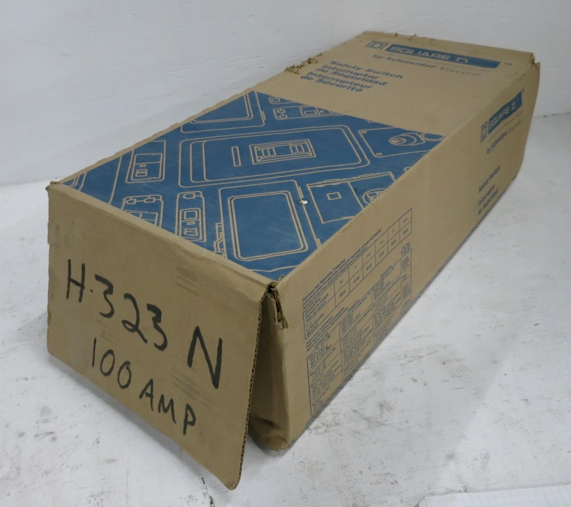 NEW Square D H323N 100A 240V Fusible Safety Switch Disconnect 100 Amp H323-N F05 (DW8556-1)