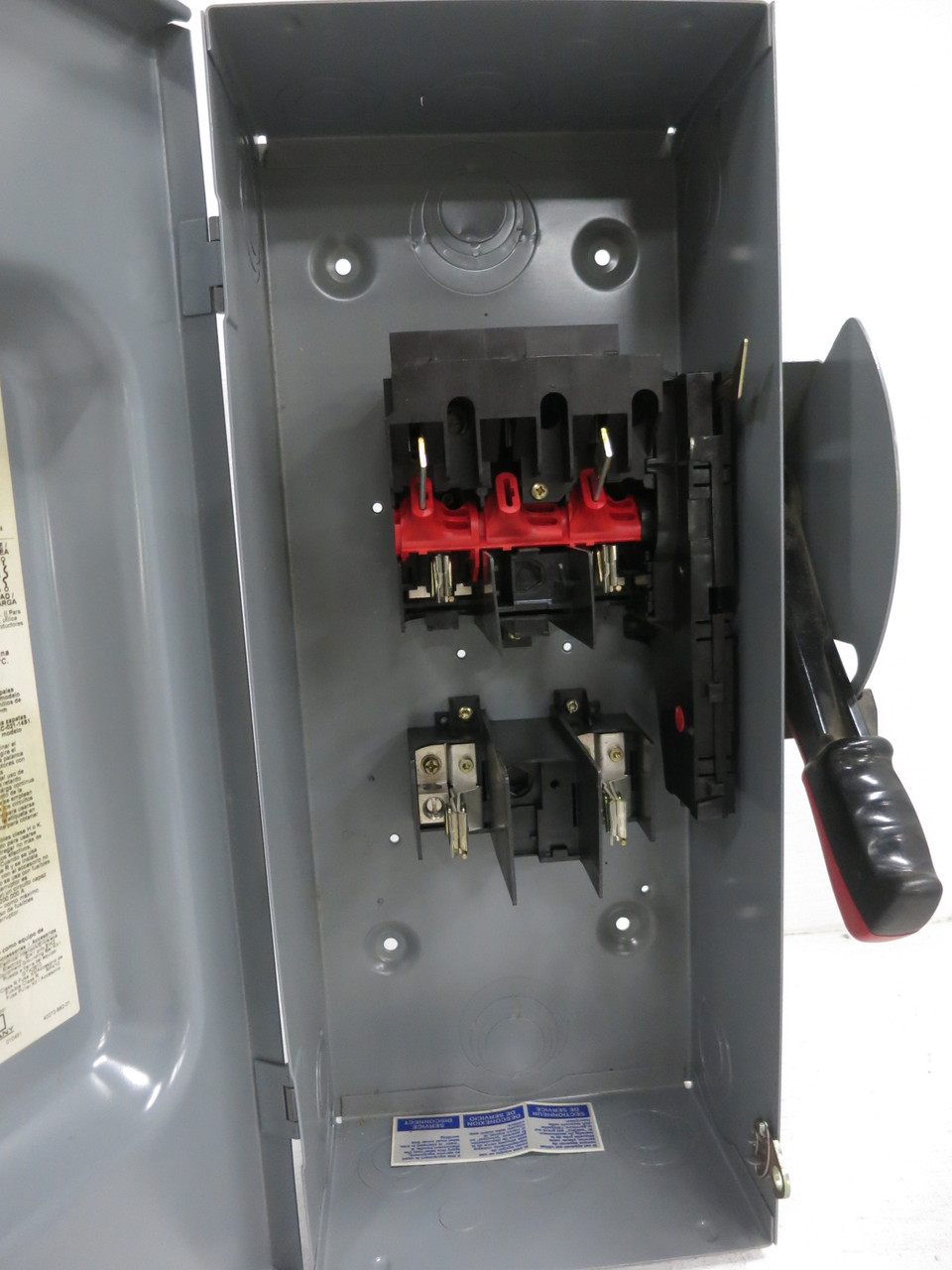 NEW Square D H223 100A 240V Fusible Safety Switch Disconnect 100 Amp 1PH 2P F05 (DW8559-1)