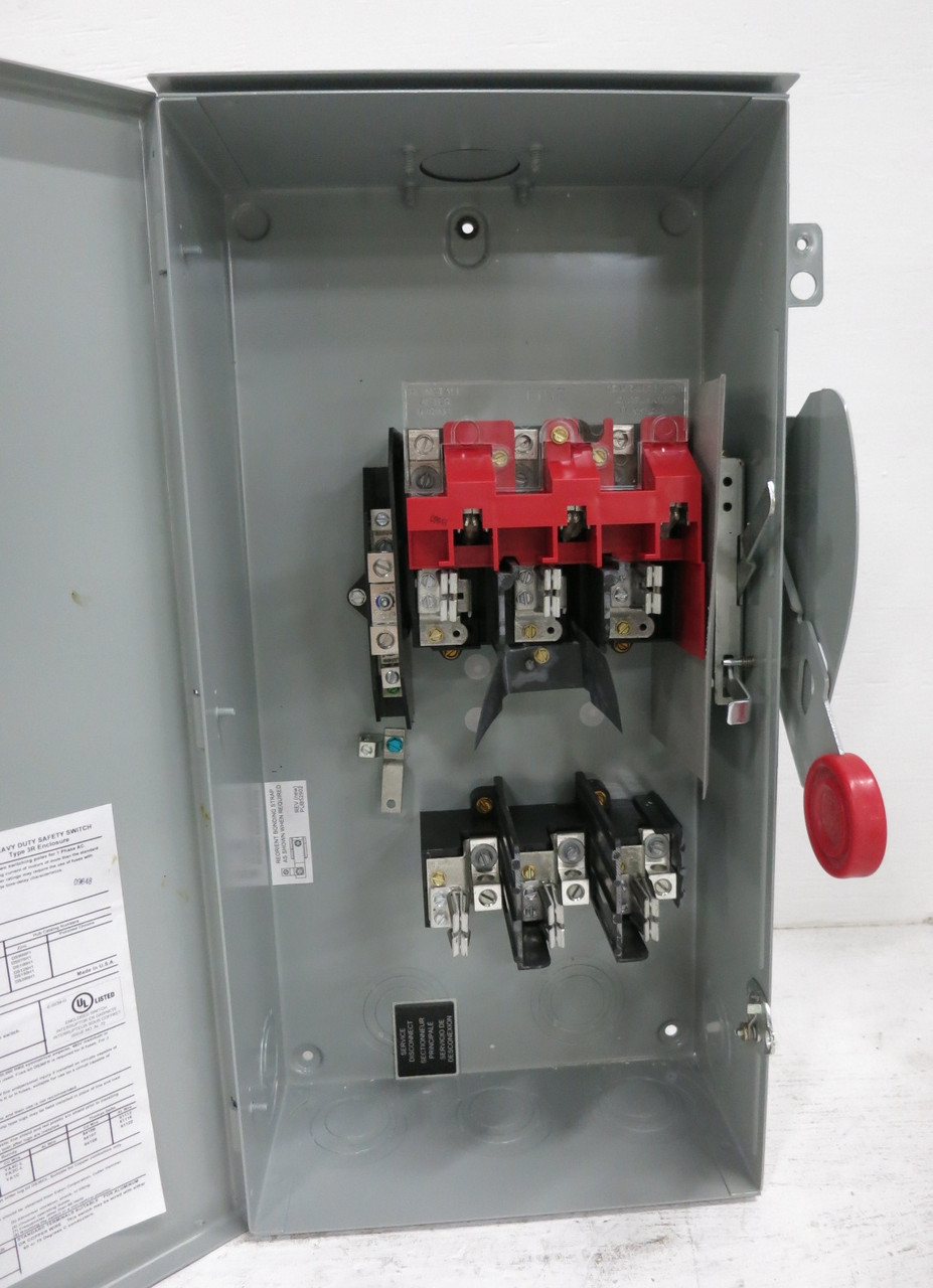 NEW Eaton DH363NRK 100A 600V Fusible Safety Switch Disconnect 100 Amp 3R (DW8568-1)