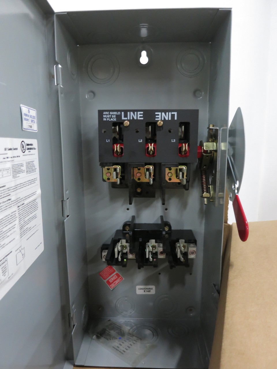 NEW GE TG4323 100 Amp 240V Fusible General Duty Safety Switch Disconnect 100A 9 (DW8571-1)