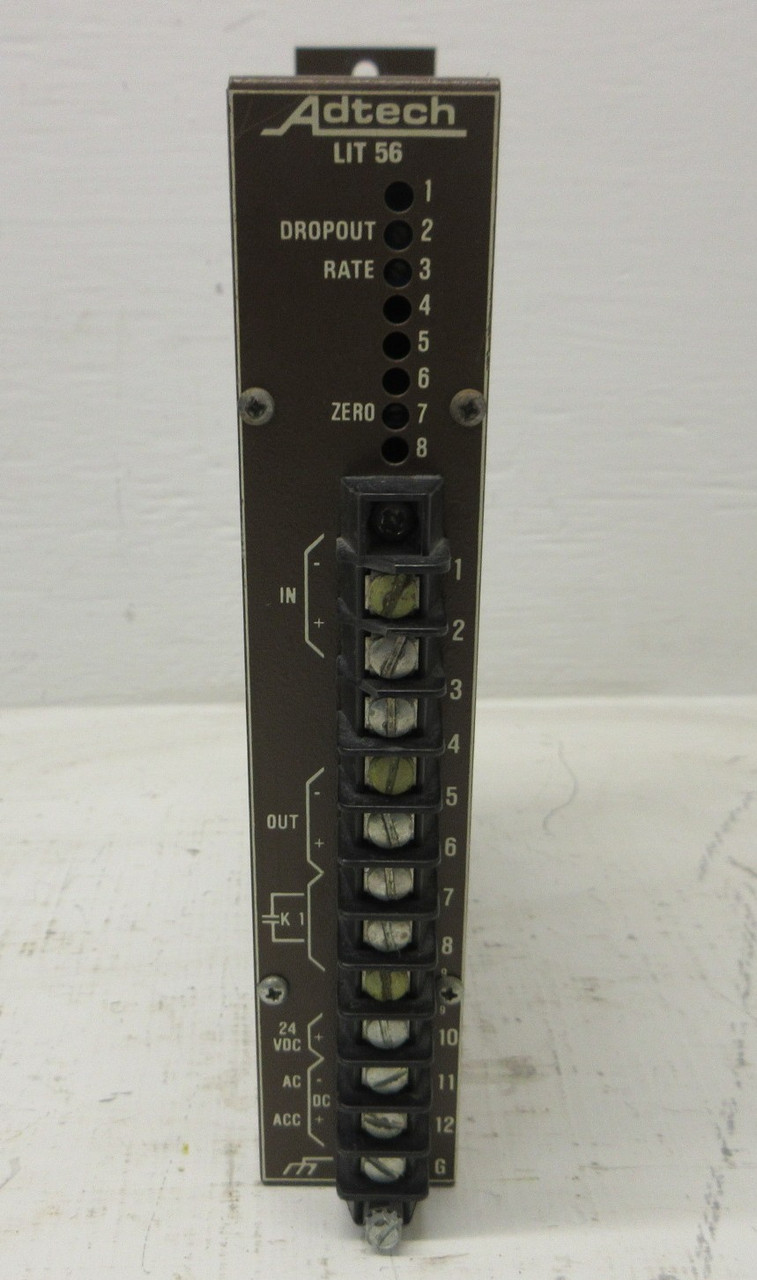 Adtech LIT 56 Electronic Transmitter Controller 115V Input: 0-5VDC Output: 24VDC (AH1609-1)