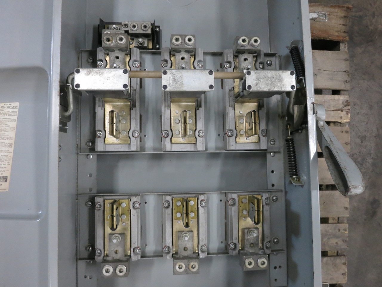 ITE F326 600A 240V Fusible Safety Switch Disconnect F-326 600 Amp 240 VAC Gould (DW8580-1)
