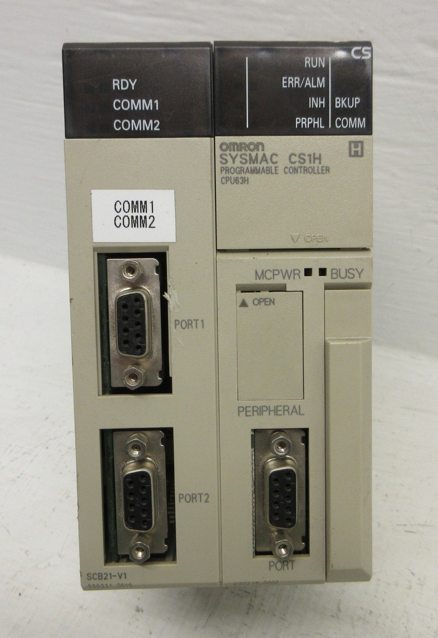 Omron CS1H-CPU63H CPU Unit Programmable Controller PLC SYSMAC CS1H SCB21-V1 (AH1615-1)