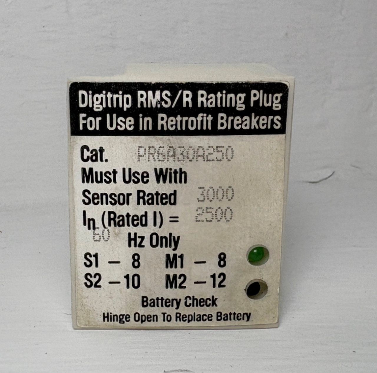 Cutler-Hammer PR6A30A250 2500A Digitrip RMS/R Rating Plug SPB Circuit Breaker (EM6005-2)