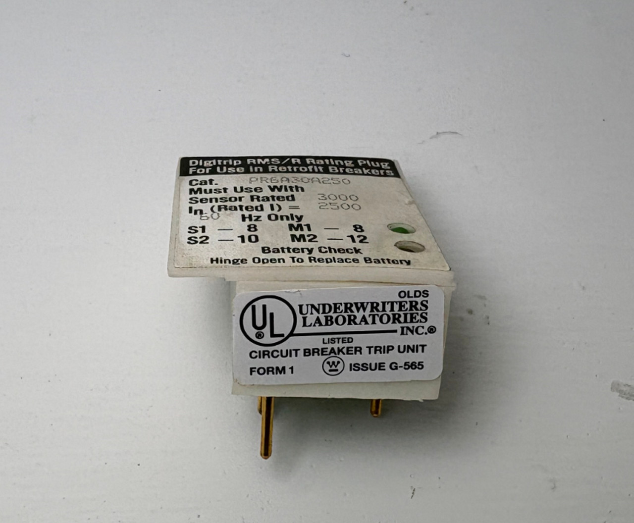 Cutler-Hammer PR6A30A250 2500A Digitrip RMS/R Rating Plug SPB Circuit Breaker (EM6005-2)