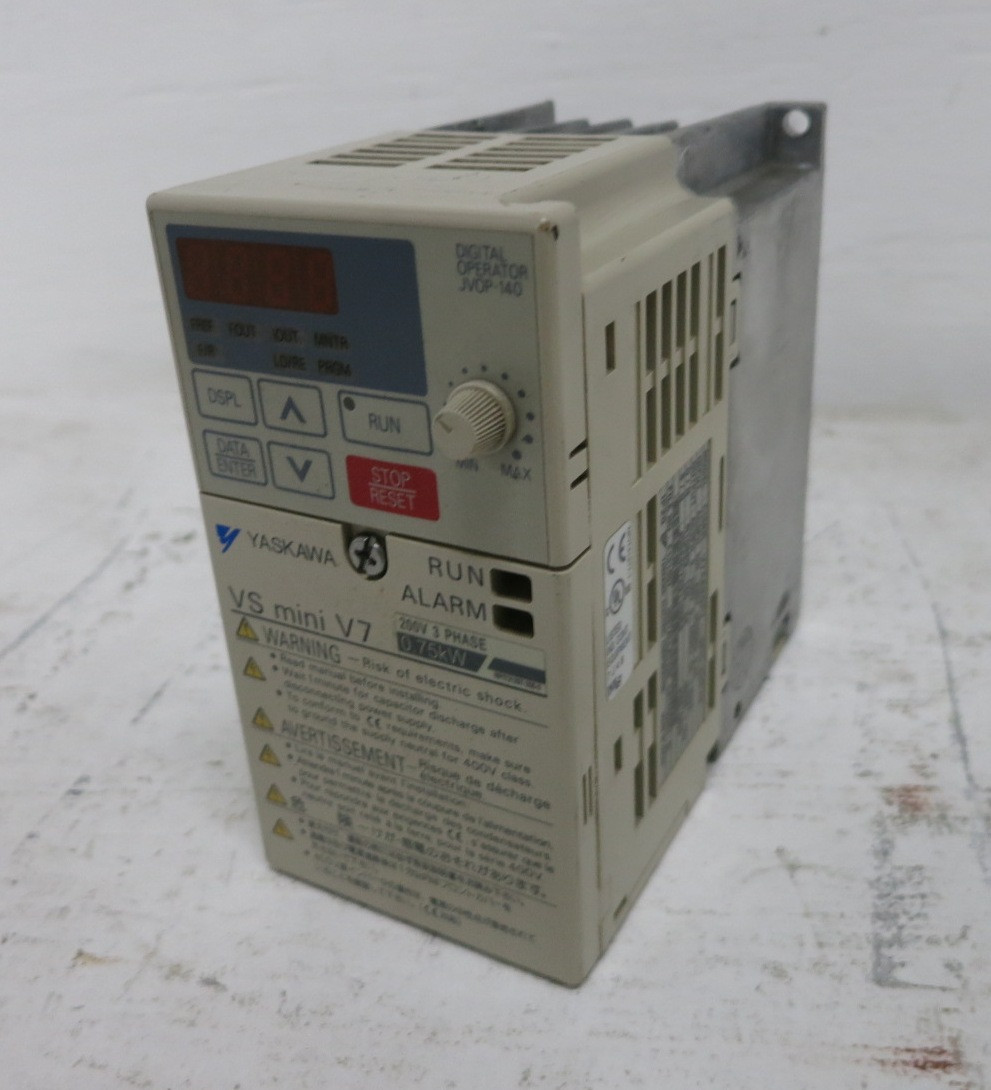 Image of Yaskawa CIMR-V7AA20P7 1 HP VS Mini V7 AC Drive 200-230V 0.75 kW VFD 20P70