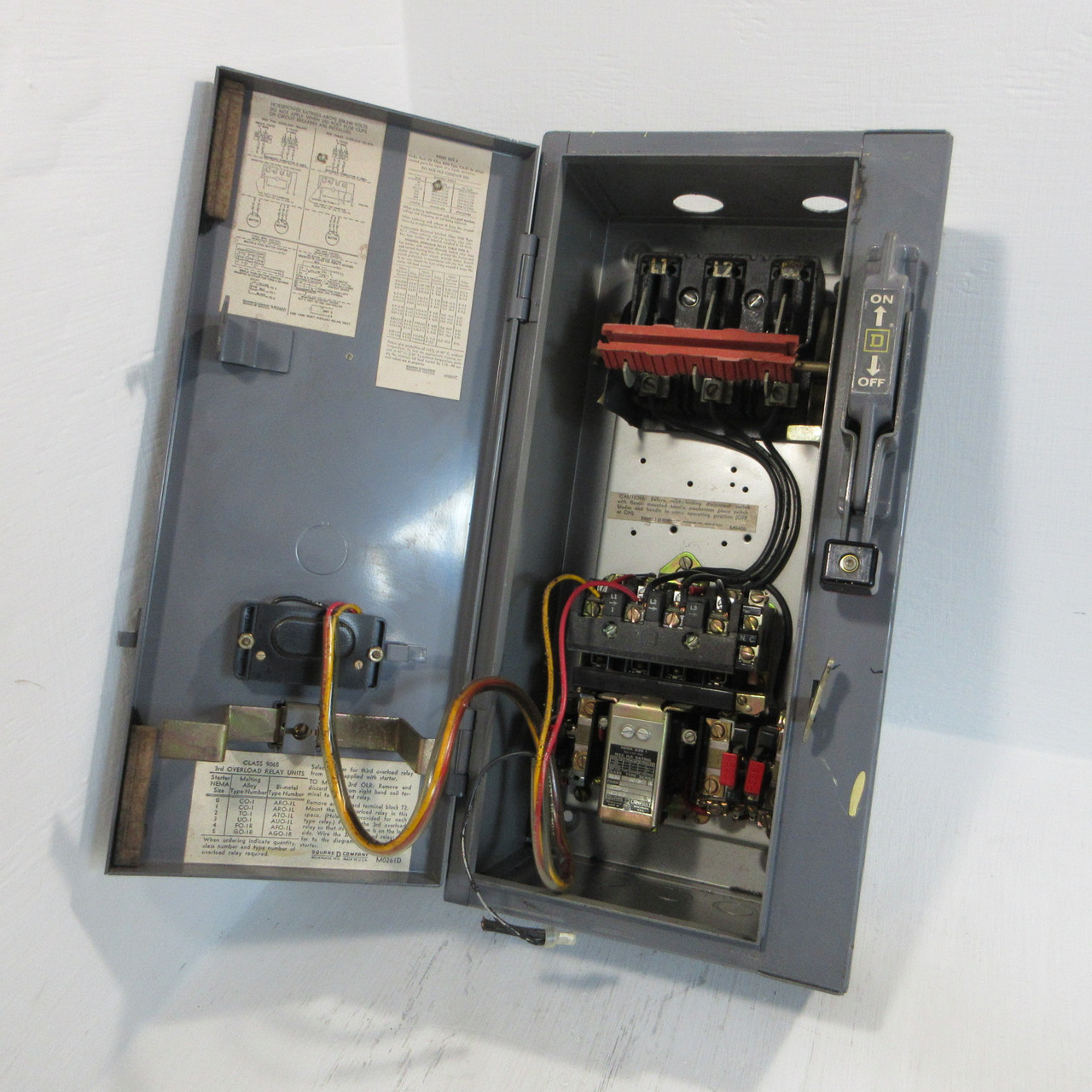 Square D 30A Non-Fusible Size 1 Starter Combination Box 30 Amp Combo 8536-SCO-3 (AH1627-1)