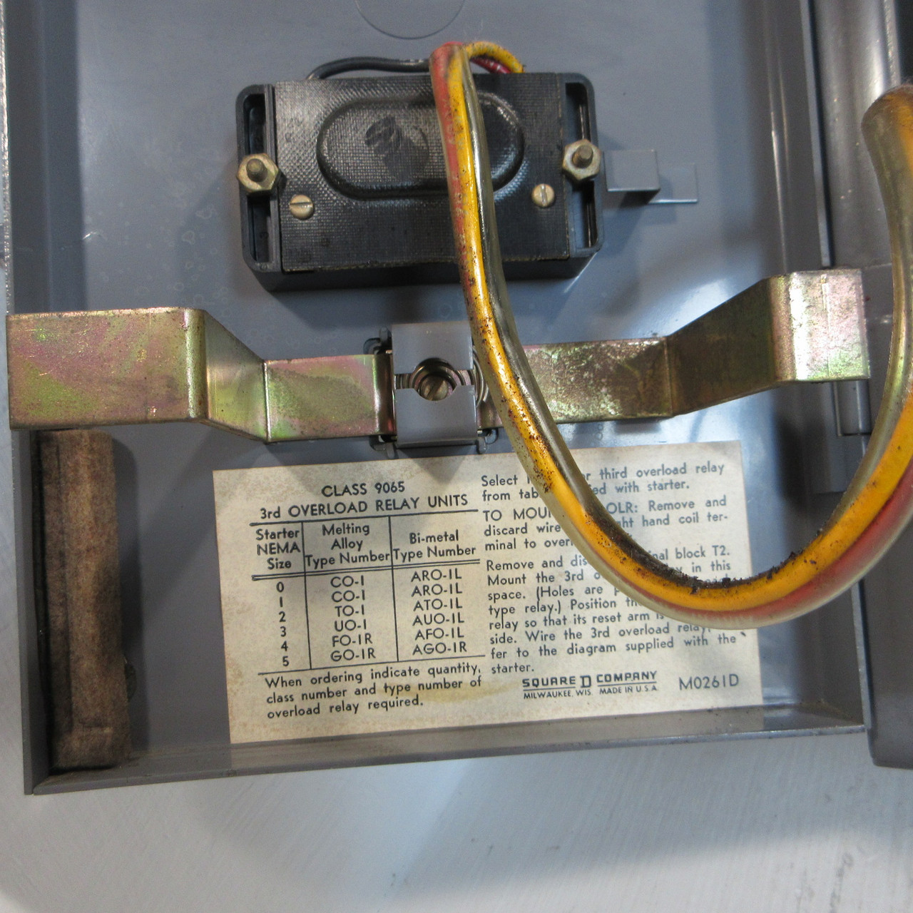 Square D 30A Non-Fusible Size 1 Starter Combination Box 30 Amp Combo 8536-SCO-3 (AH1627-1)