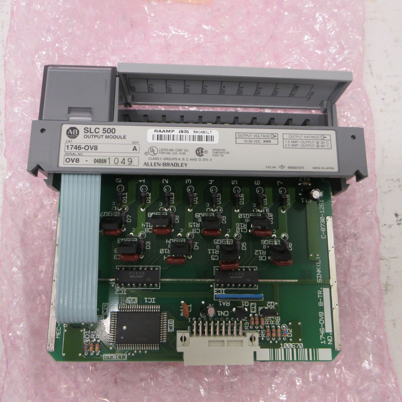 NEW Allen Bradley 1746-OV8 Series A SLC-500 Output Module 17460V8 SLC 500 AB NIB (AH1635-1)