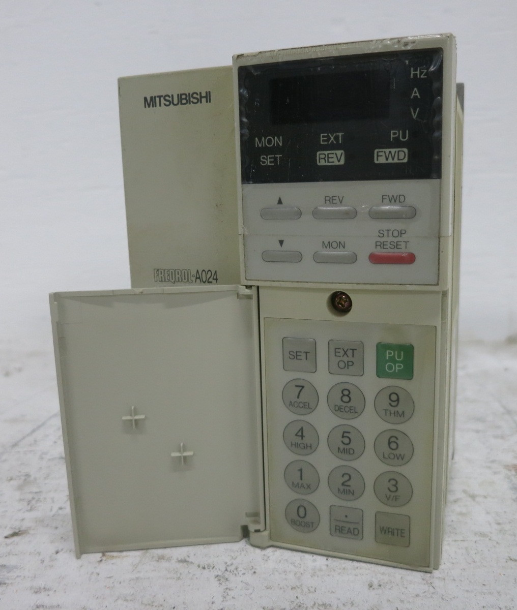 Mitsubishi FR-A024-0.2KP 0.25 HP AC Inverter VS Drive Freqrol A024 200-230V VFD (DW8609-4)