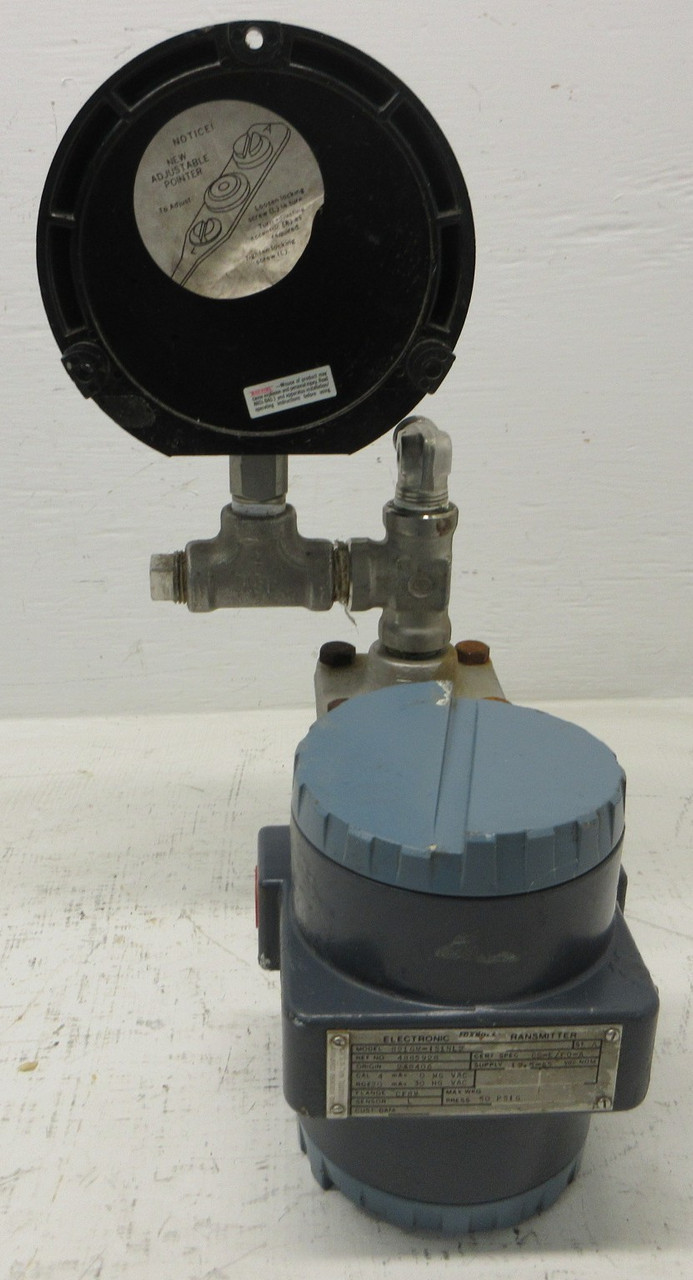 Foxboro 821GM-IS1NL2 Transmitter 50 PSIG + D0135GW Transducer + USG 33020 Gauge (AH1633-1)