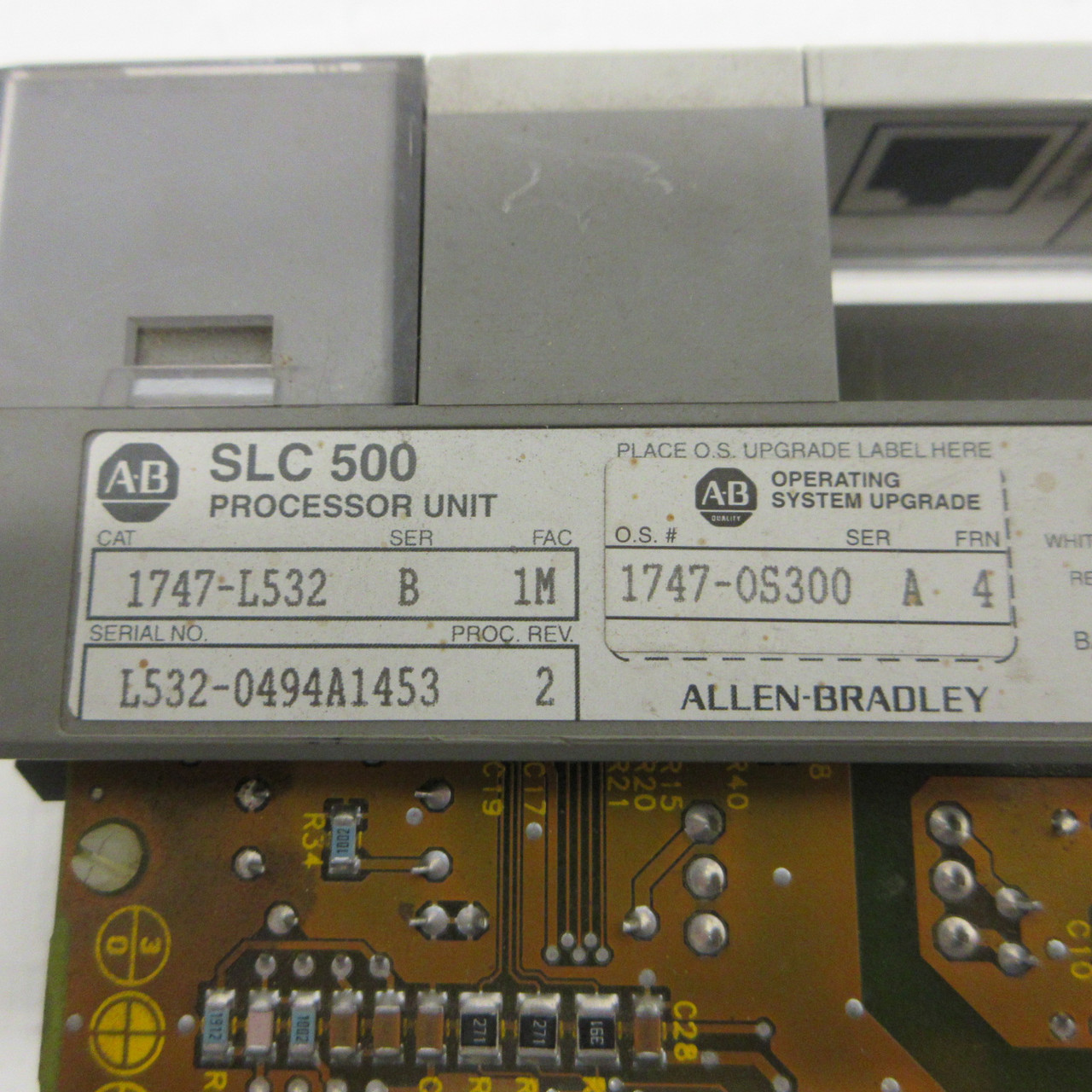 Allen Bradley 1747-L532 Ser B Rev 2 FAC 1M SLC500 5/03 CPU Processor Unit NO KEY (AH1639-1)