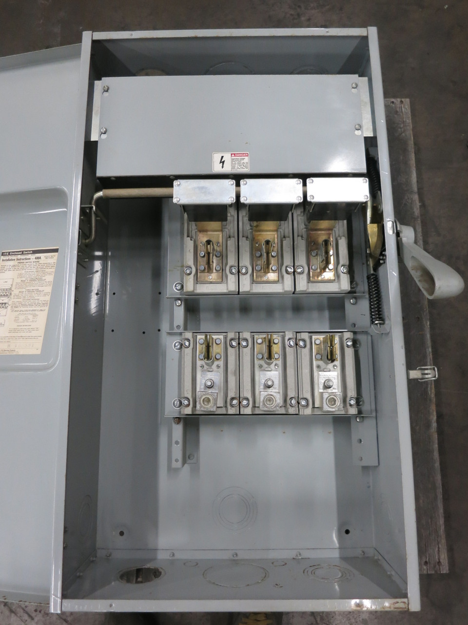 ITE F325 400A 240V Fusible Heavy Duty Safety Switch Disconnect 400 Amp 240 I-T-E (DW8618-1)