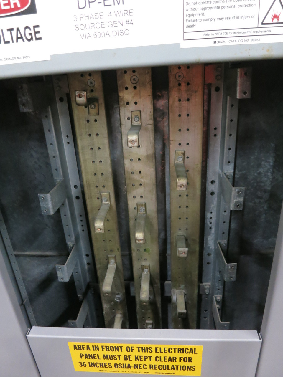 ITE Gould VB 600A Switchboard 480V 3PH Panel Board 600 Amp w/ Switch Hardware (DW8634-1)