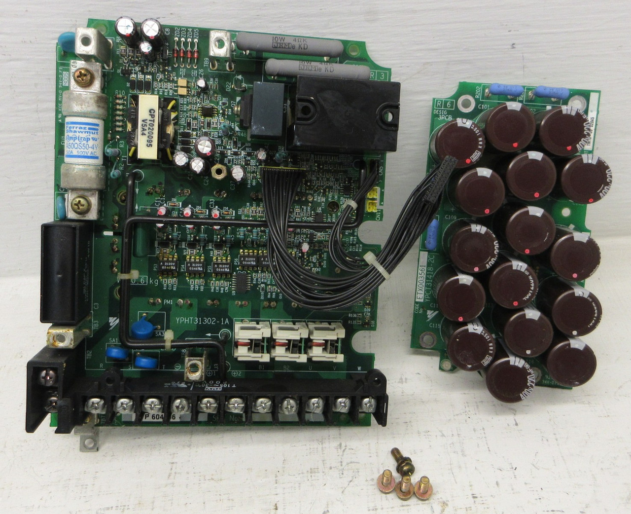 Yaskawa YPHT31302-1A VS Drive Control Board F7 VFD Card Magnetek w/ YPCT31418-2C (AH1659-2)