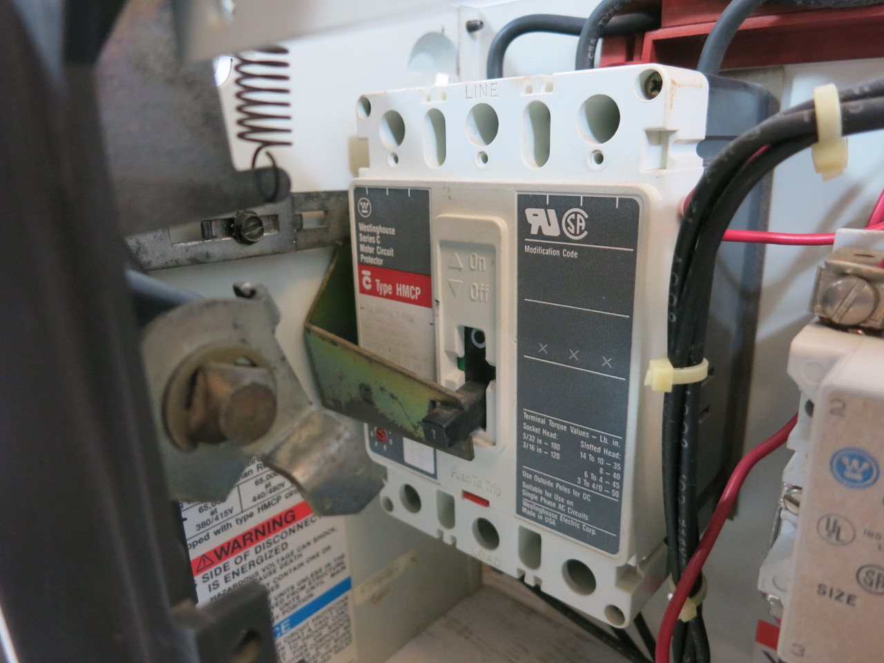 Cutler Hammer Westinghouse 2100 Size 1 Starter 7 Amp Breaker 12" MCC Bucket 7A (BJ1170-1)