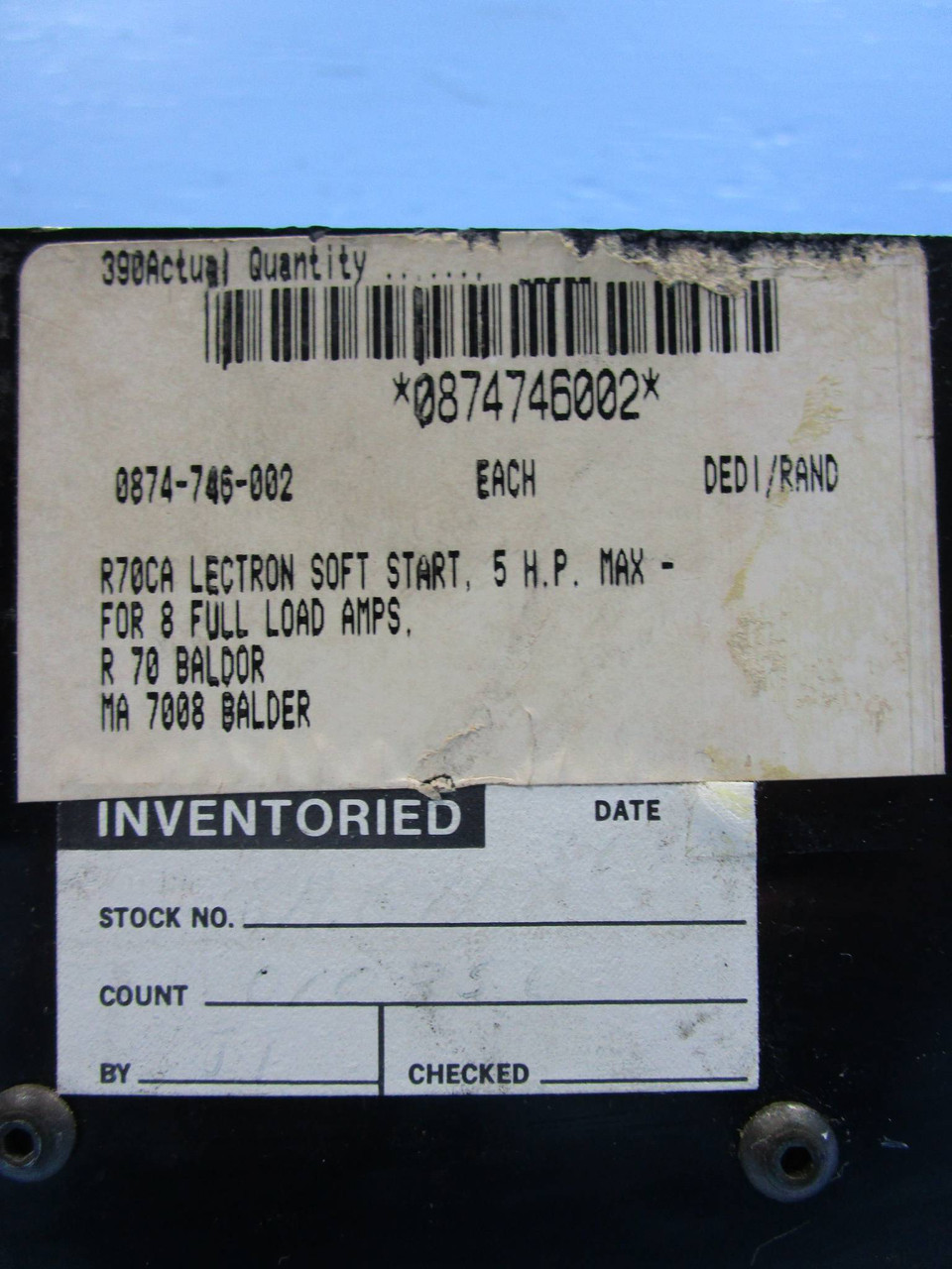 Baldor/Lectron G70 2HP/5HP Solid State Motor Control G-70 2 HP 460V 5 HP (EBI0459-1)