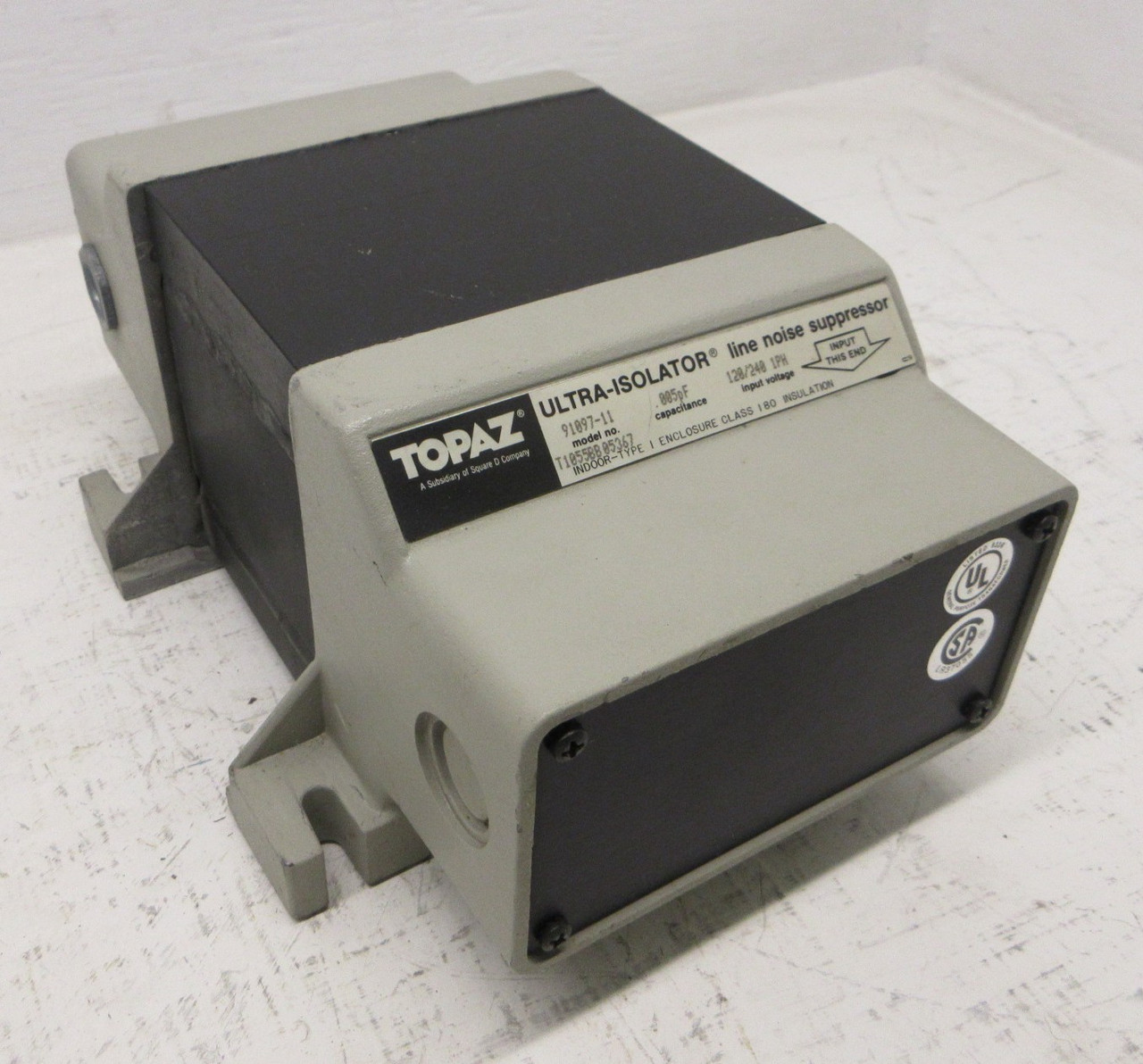 Image of Topaz 91097-11 Ultra-Isolator Line Noise Suppressor 750VA 0.005pf 120/240V 1PH