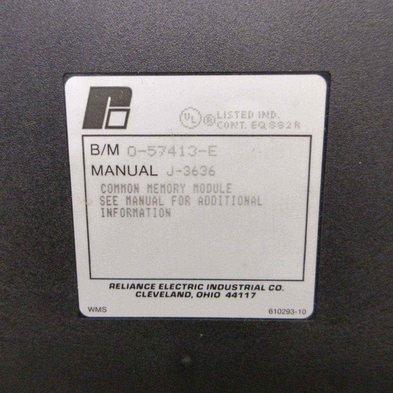 Reliance Electric 0-57413-E Common Memory Module 128k PLC AutoMax 57423 J-3636 (AH1688-1)